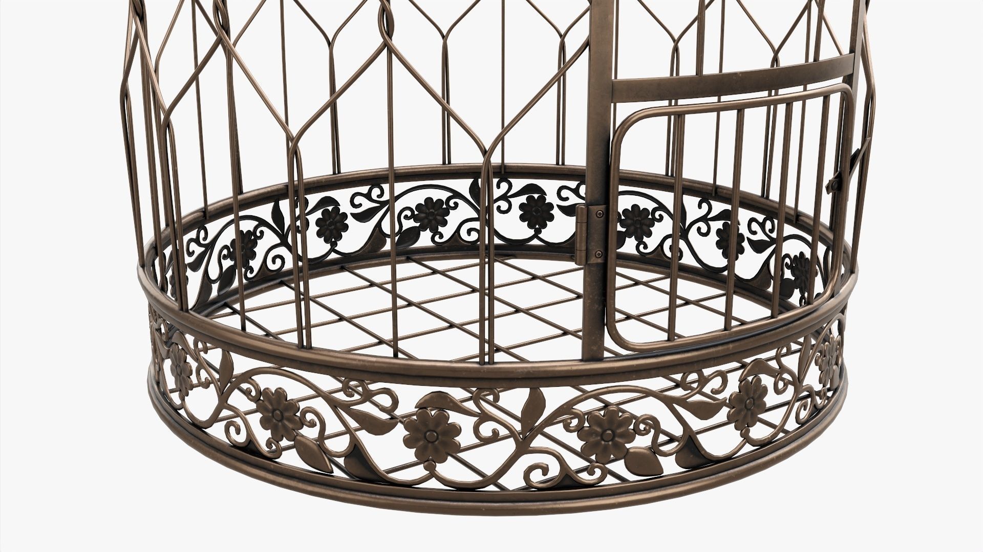 Bird Cage Victorian Style 3D model_1