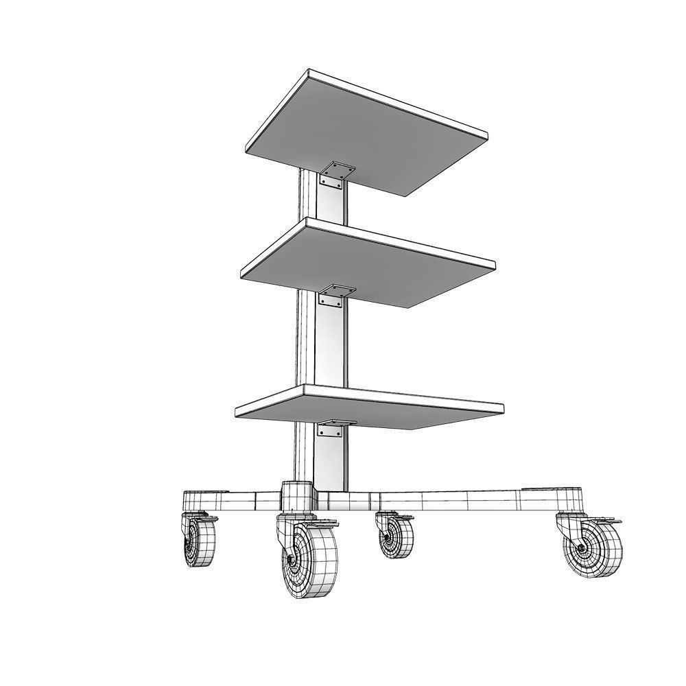 Medical trolley 3d model 3D model_5