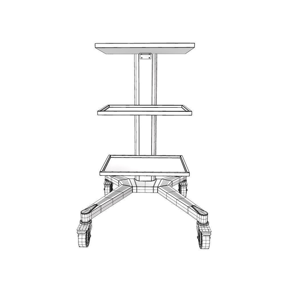 Medical trolley 3d model 3D model_8