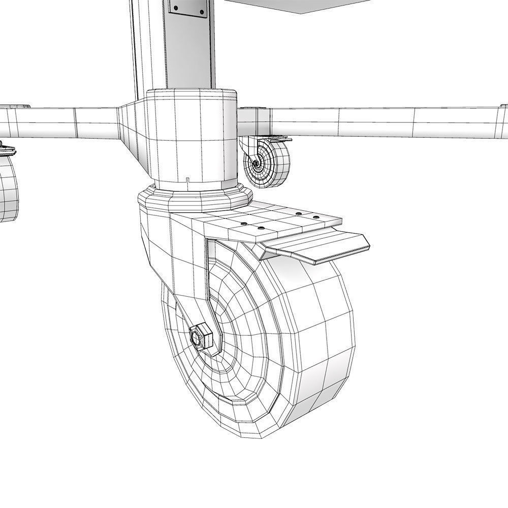 Medical trolley 3d model 3D model_9