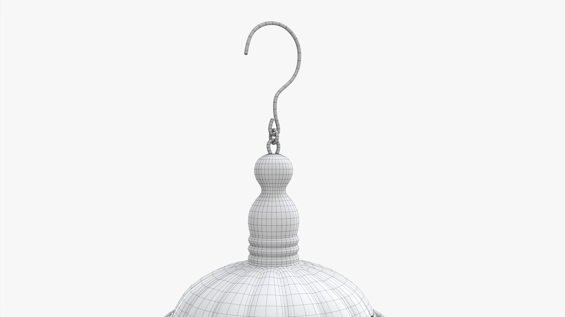 Bird Cage with stand Victorian Style  3D model_13