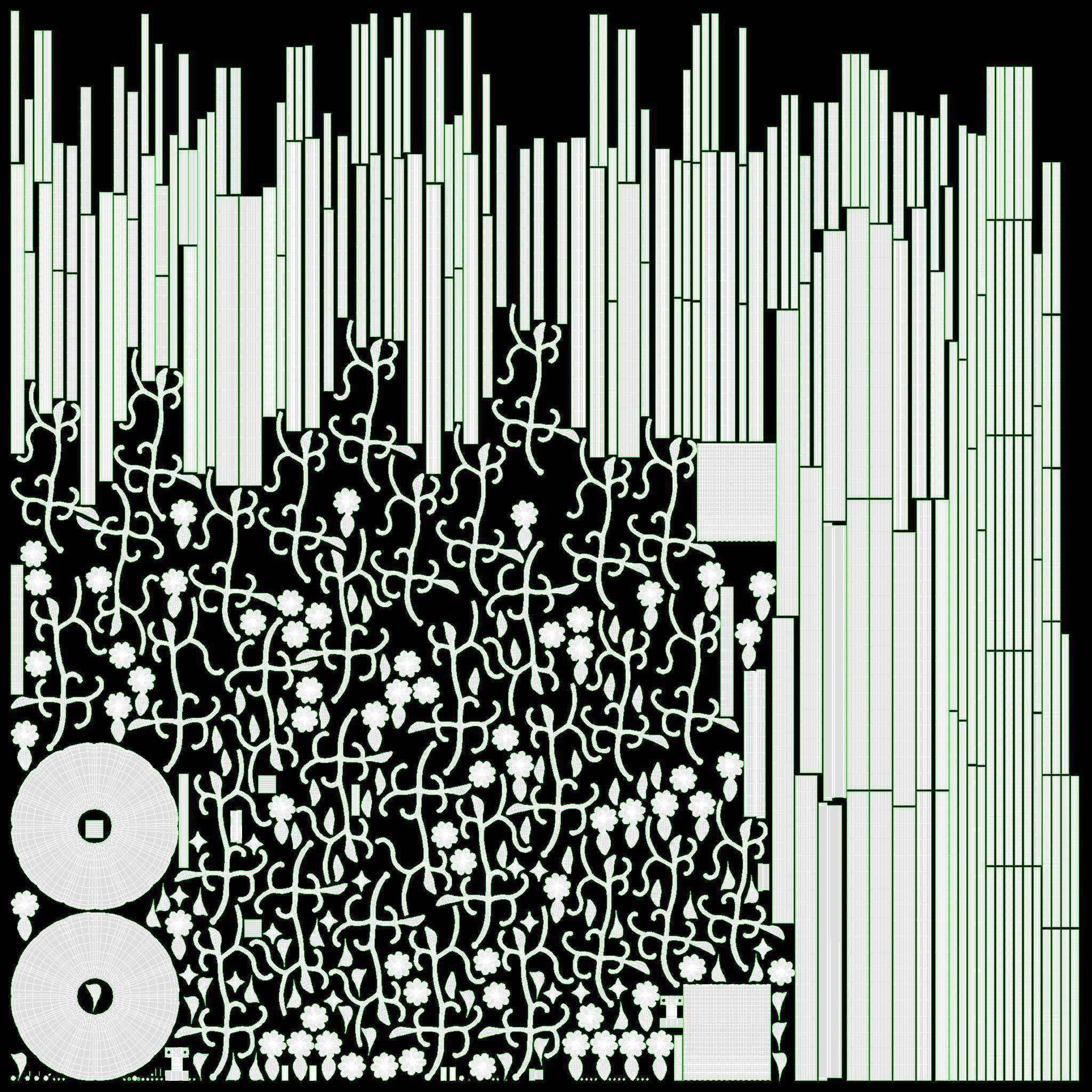 Bird Cage with stand Victorian Style  3D model_14