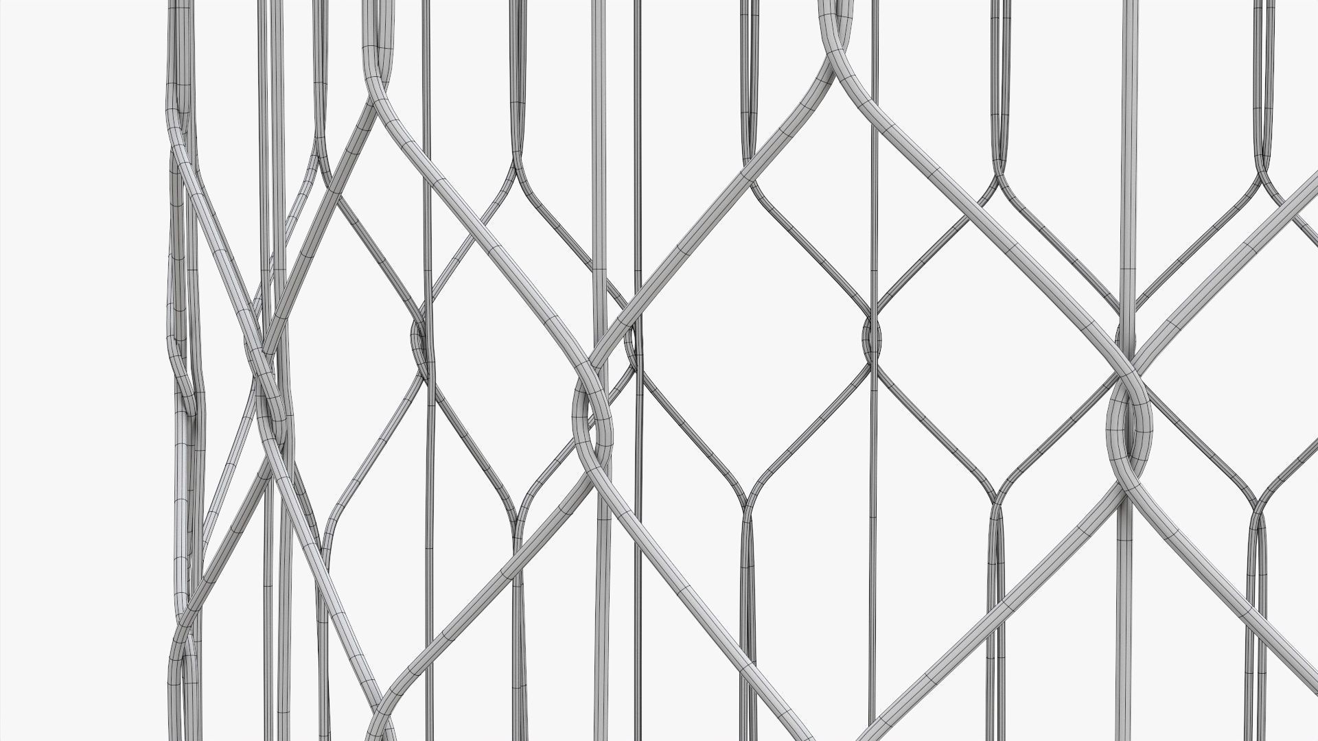 Bird Cage with stand Victorian Style  3D model_10