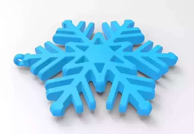 Snowflake 02 3D print model