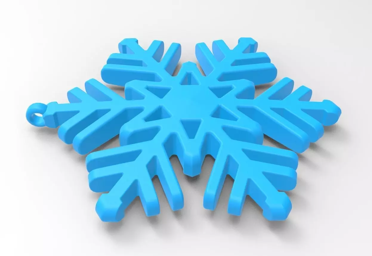 Snowflake 02 3D print model_0