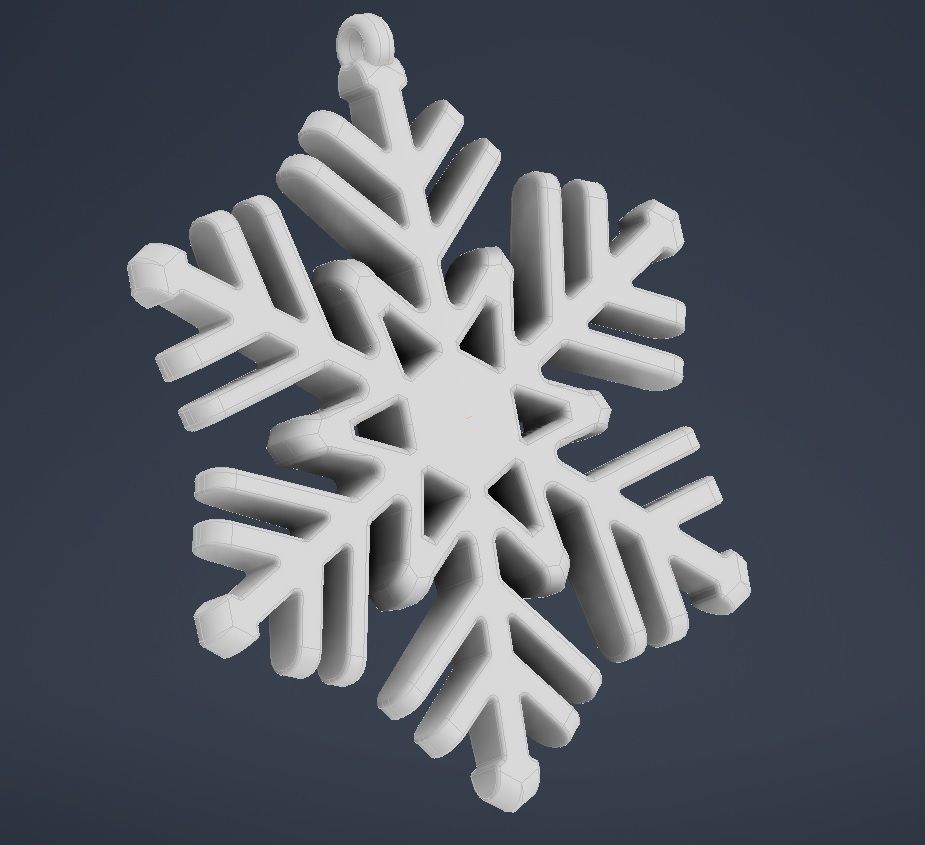 Snowflake 02 3D print model_10