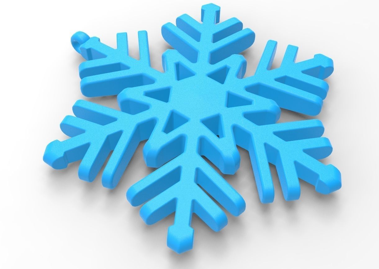 Snowflake 02 3D print model_1