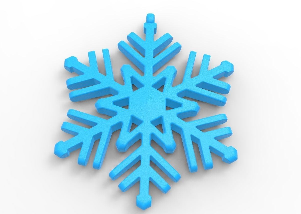 Snowflake 02 3D print model_8