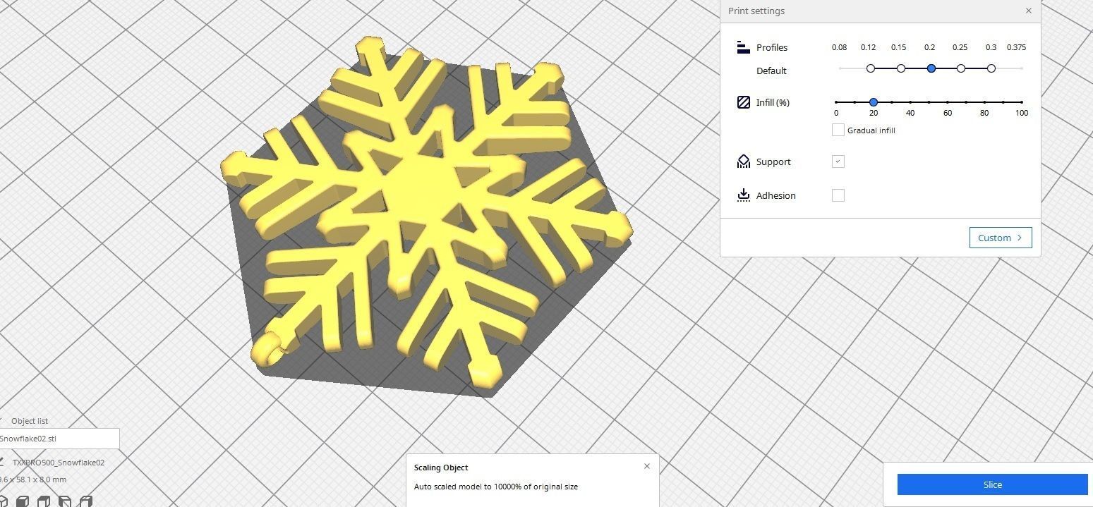 Snowflake 02 3D print model_5