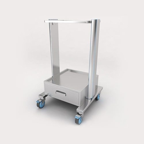 Medical equipment trolley 3d model 3D model