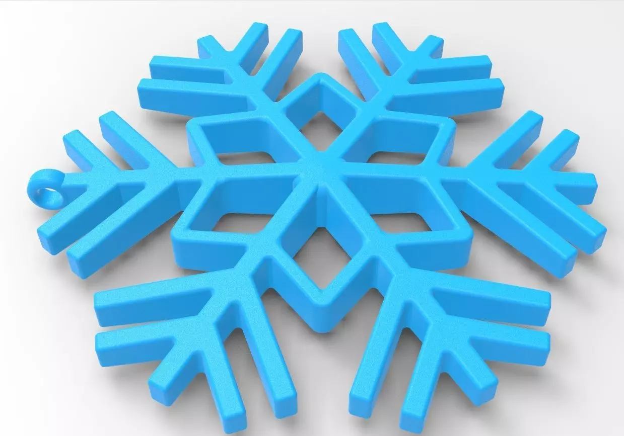 Snowflake 03 3D print model_0