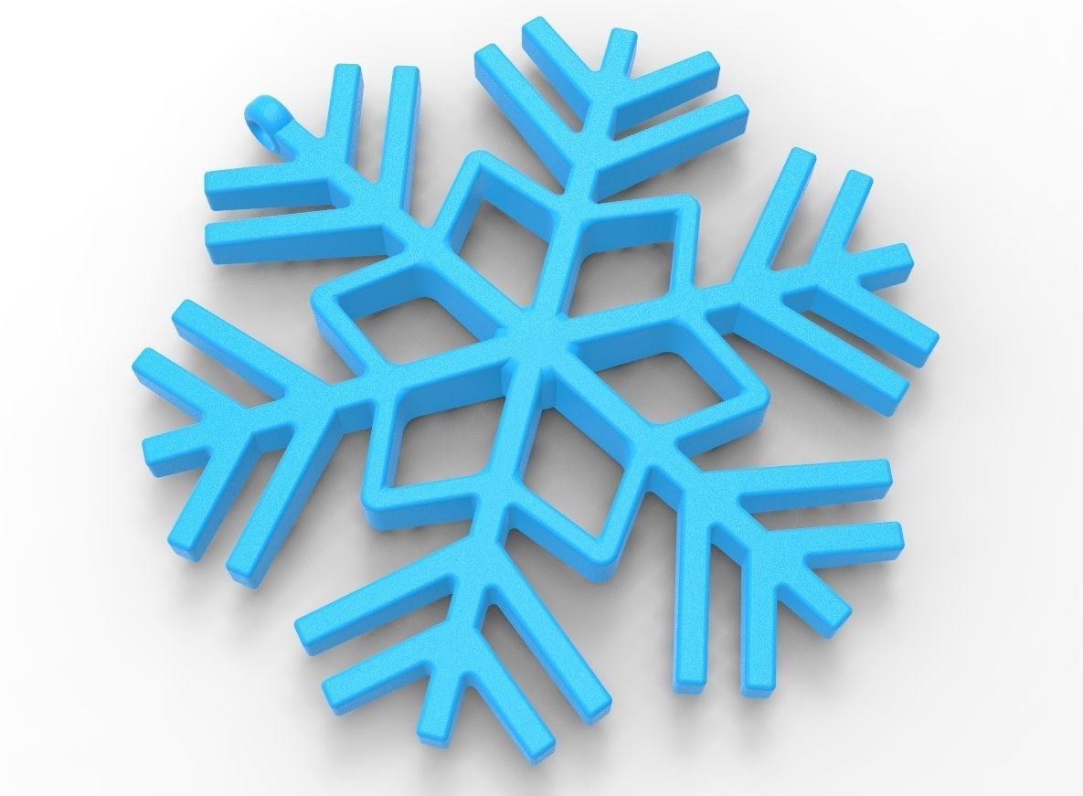 Snowflake 03 3D print model_6