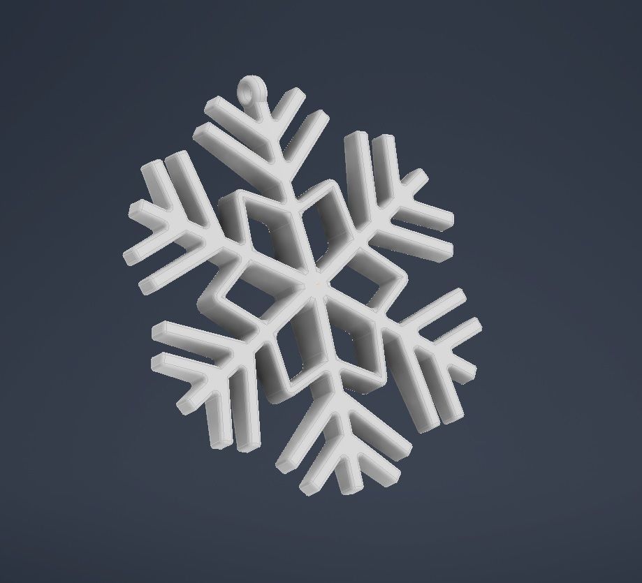 Snowflake 03 3D print model_3
