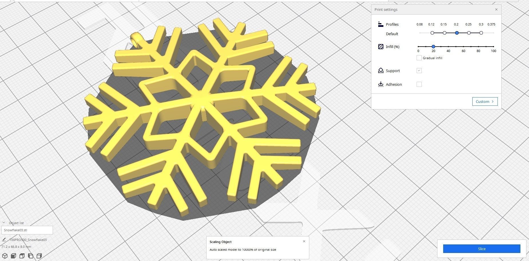 Snowflake 03 3D print model_4