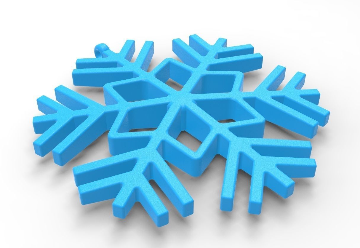 Snowflake 03 3D print model_2