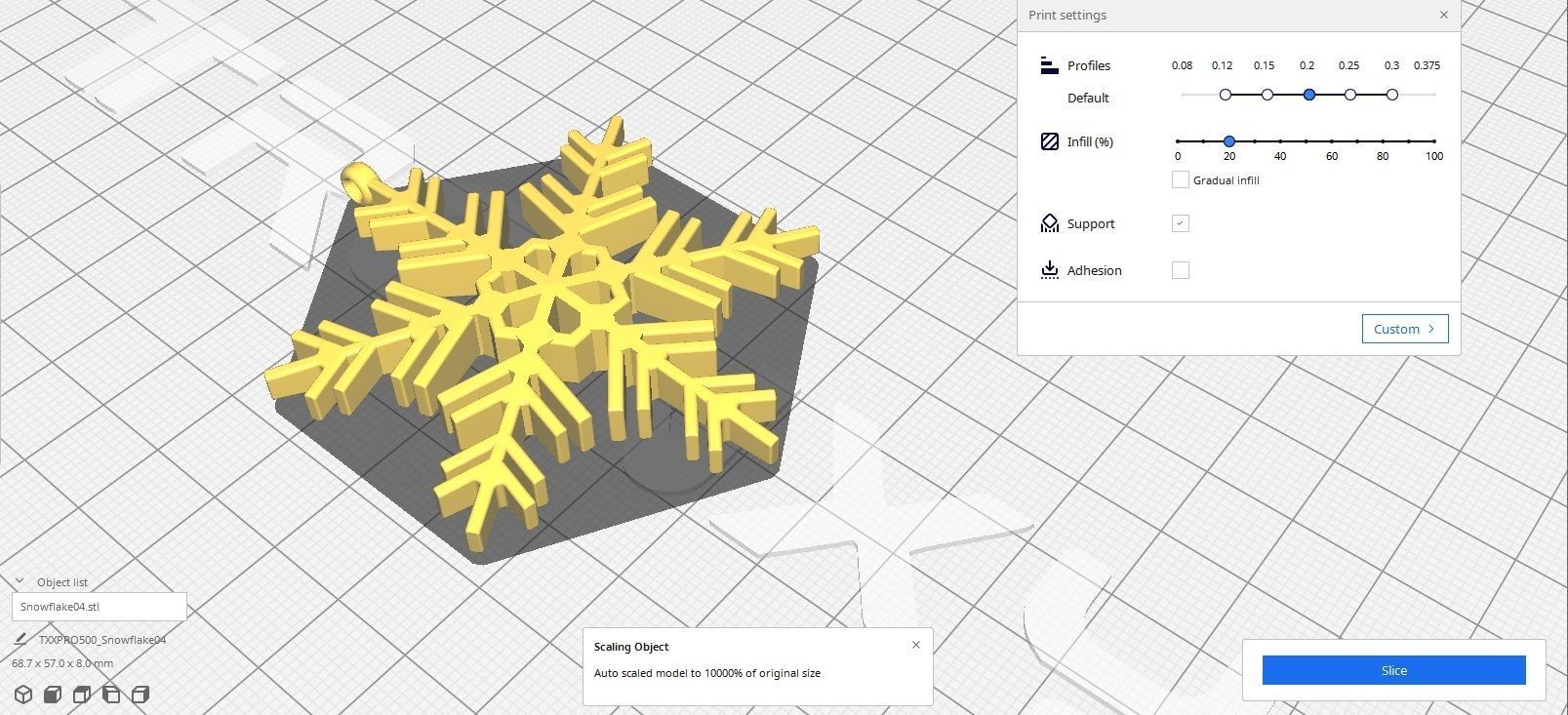 Snowflake 04 3D print model_9