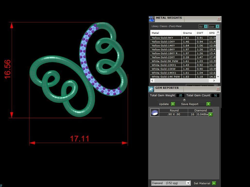 Jewelry Pendant 3D print model_1