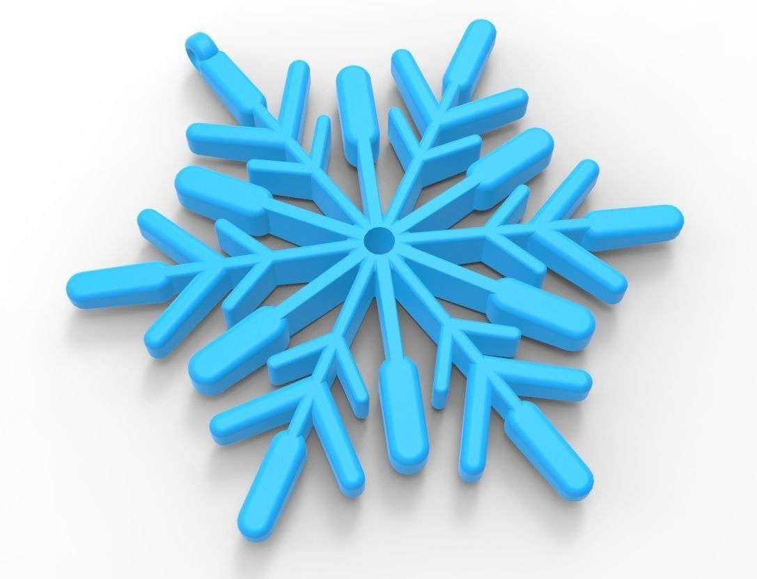 Snowflake 05 3D print model_6