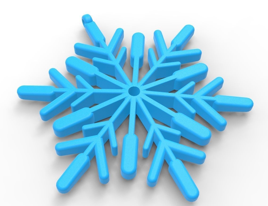 Snowflake 05 3D print model_2