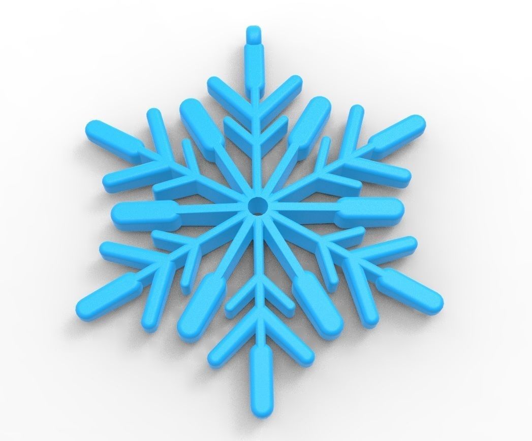 Snowflake 05 3D print model_9