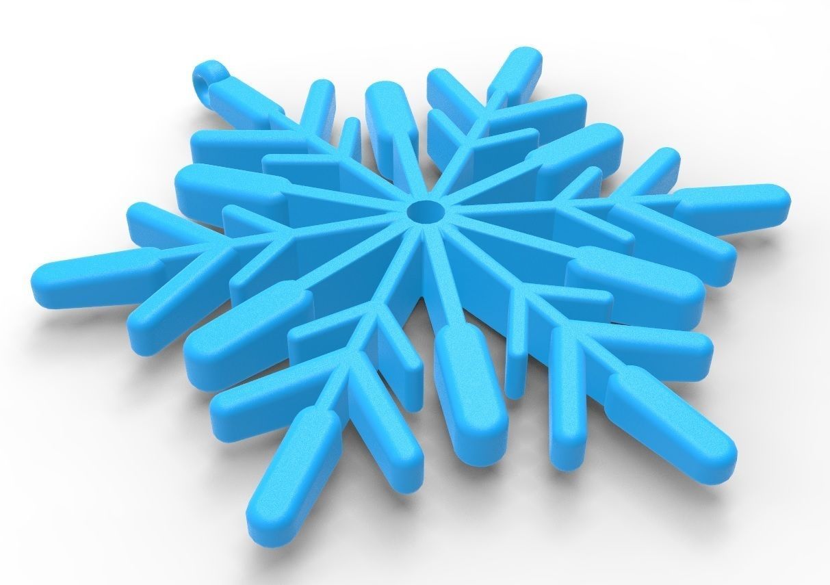 Snowflake 05 3D print model_7