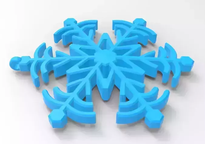 Snowflake 06 3D print model