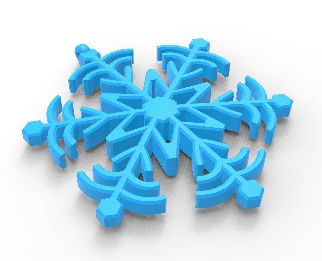 Snowflake 06 3D print model_8