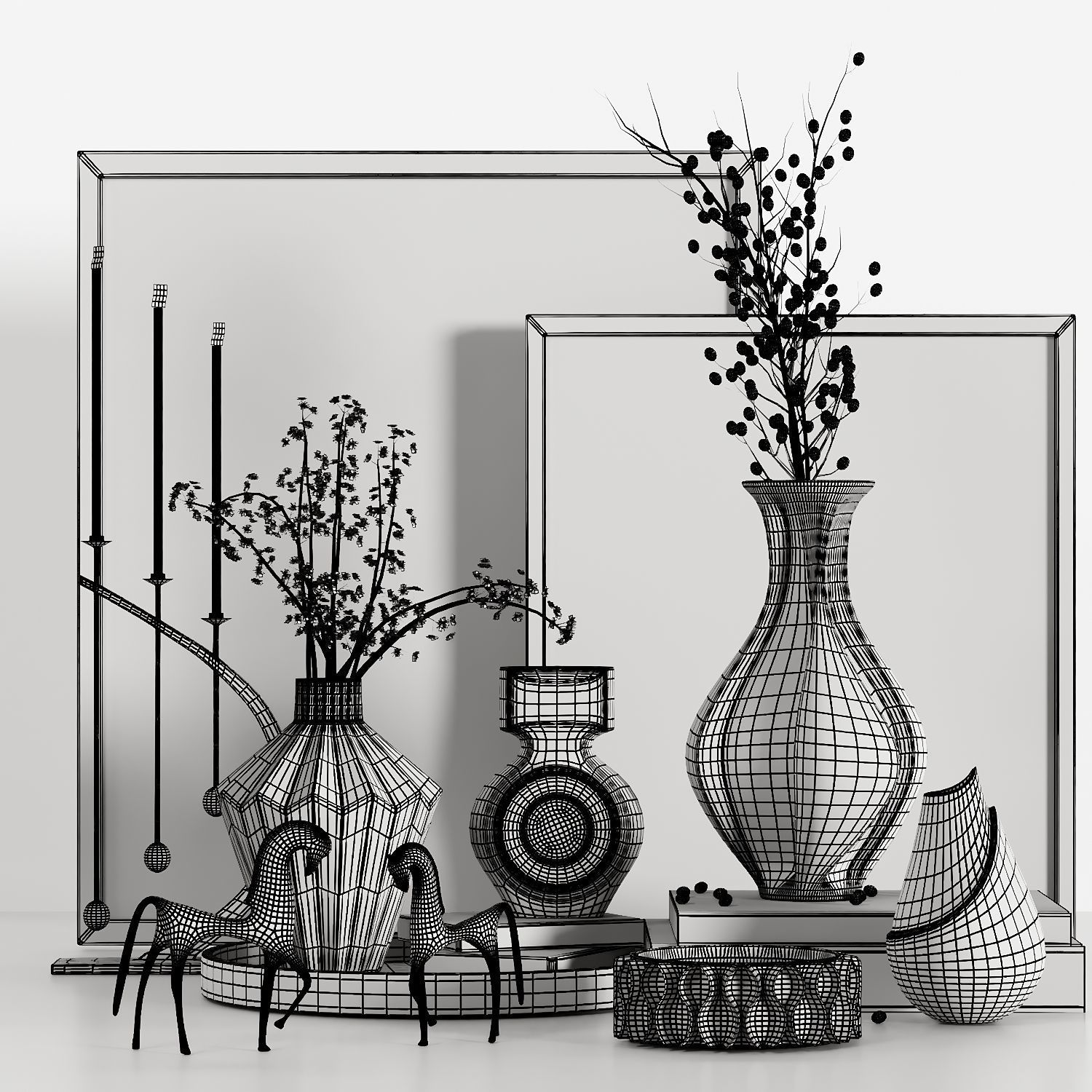 Decorative Set 14 3D model_4