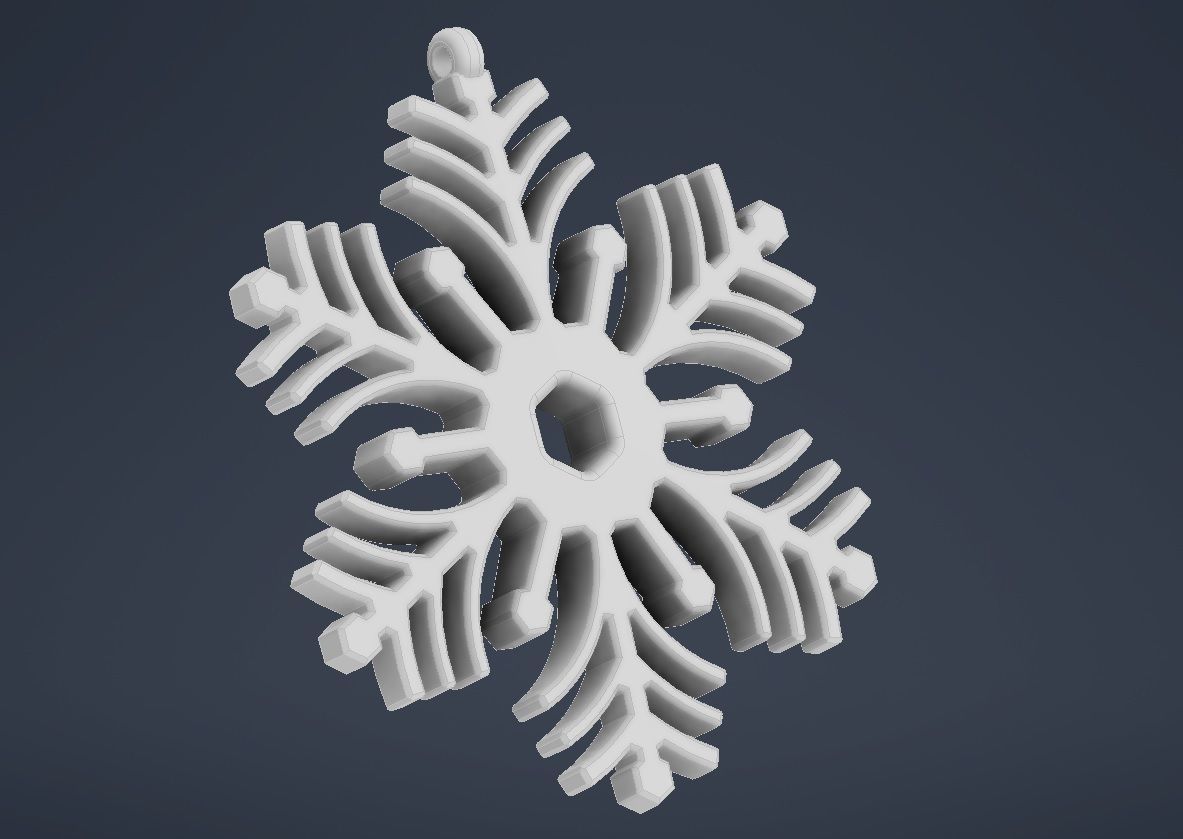 Snowflake 07 3D print model_6
