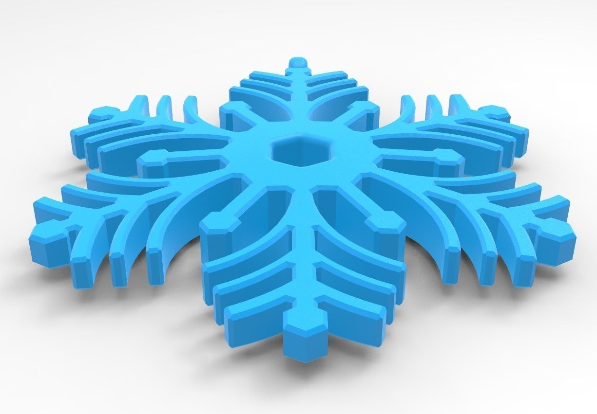 Snowflake 07 3D print model_5
