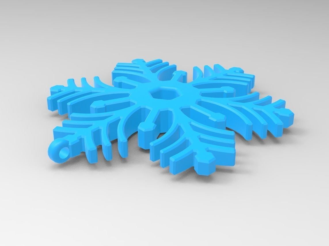 Snowflake 07 3D print model_10