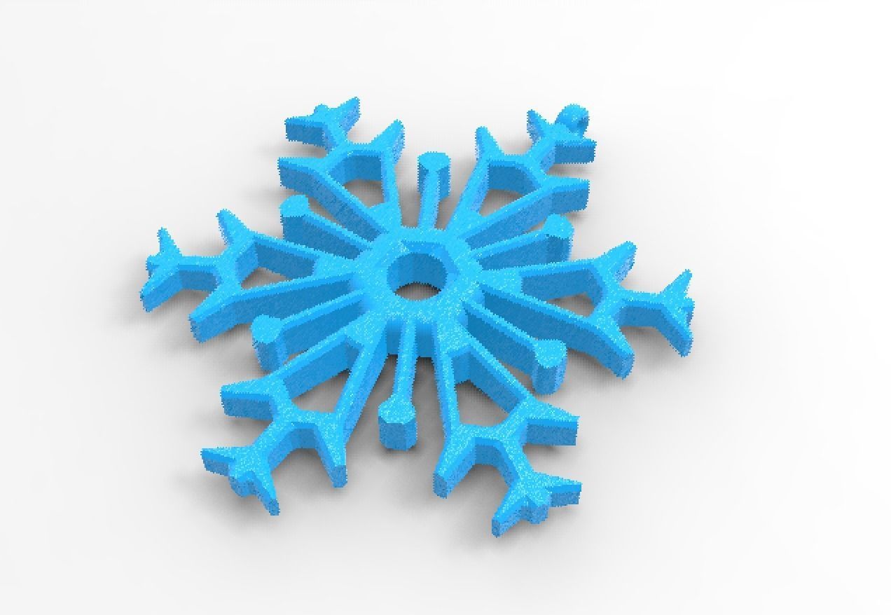 Snowflake 08 3D print model_15
