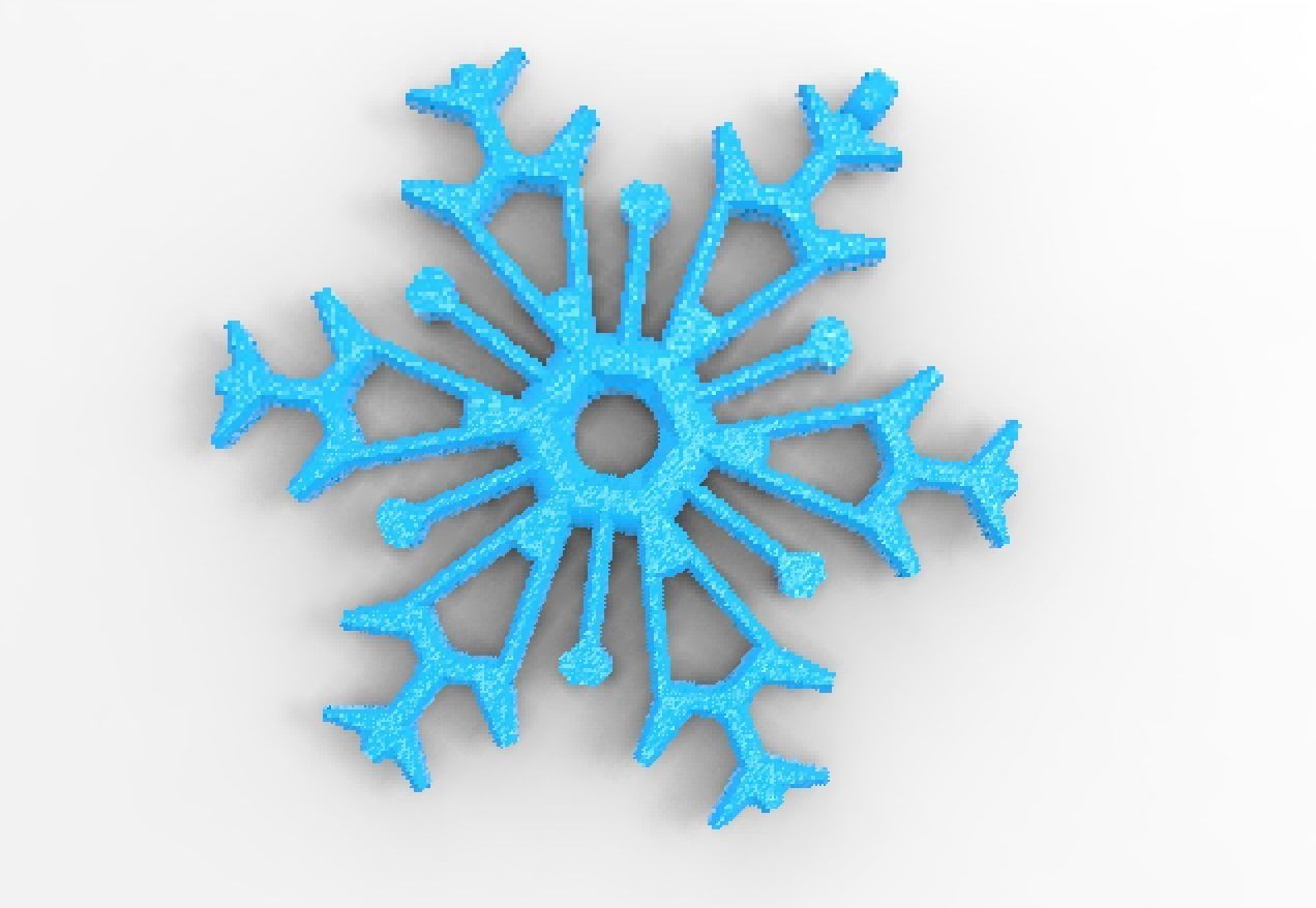 Snowflake 08 3D print model_16