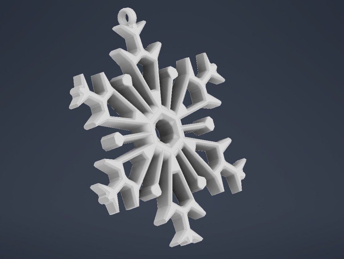 Snowflake 08 3D print model_17