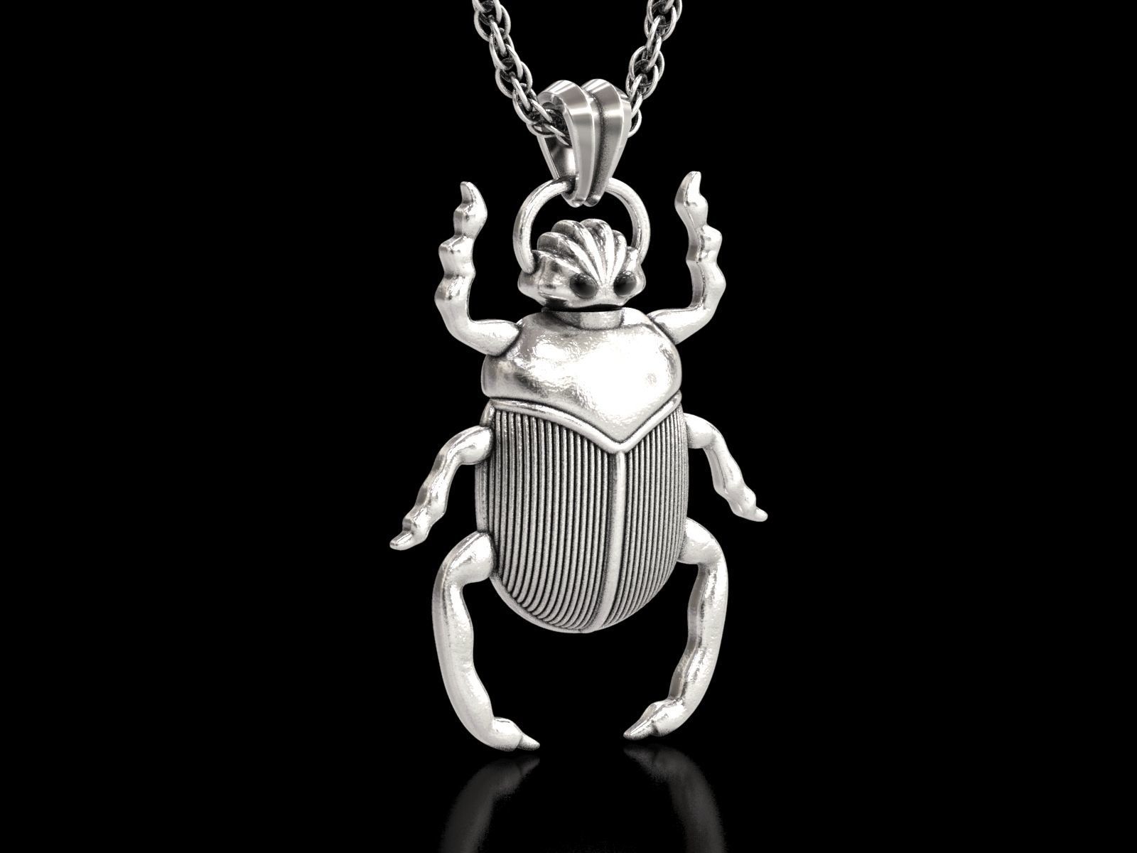 The Scarab Beetle Perfume Bottle Pendant 3D print model_12
