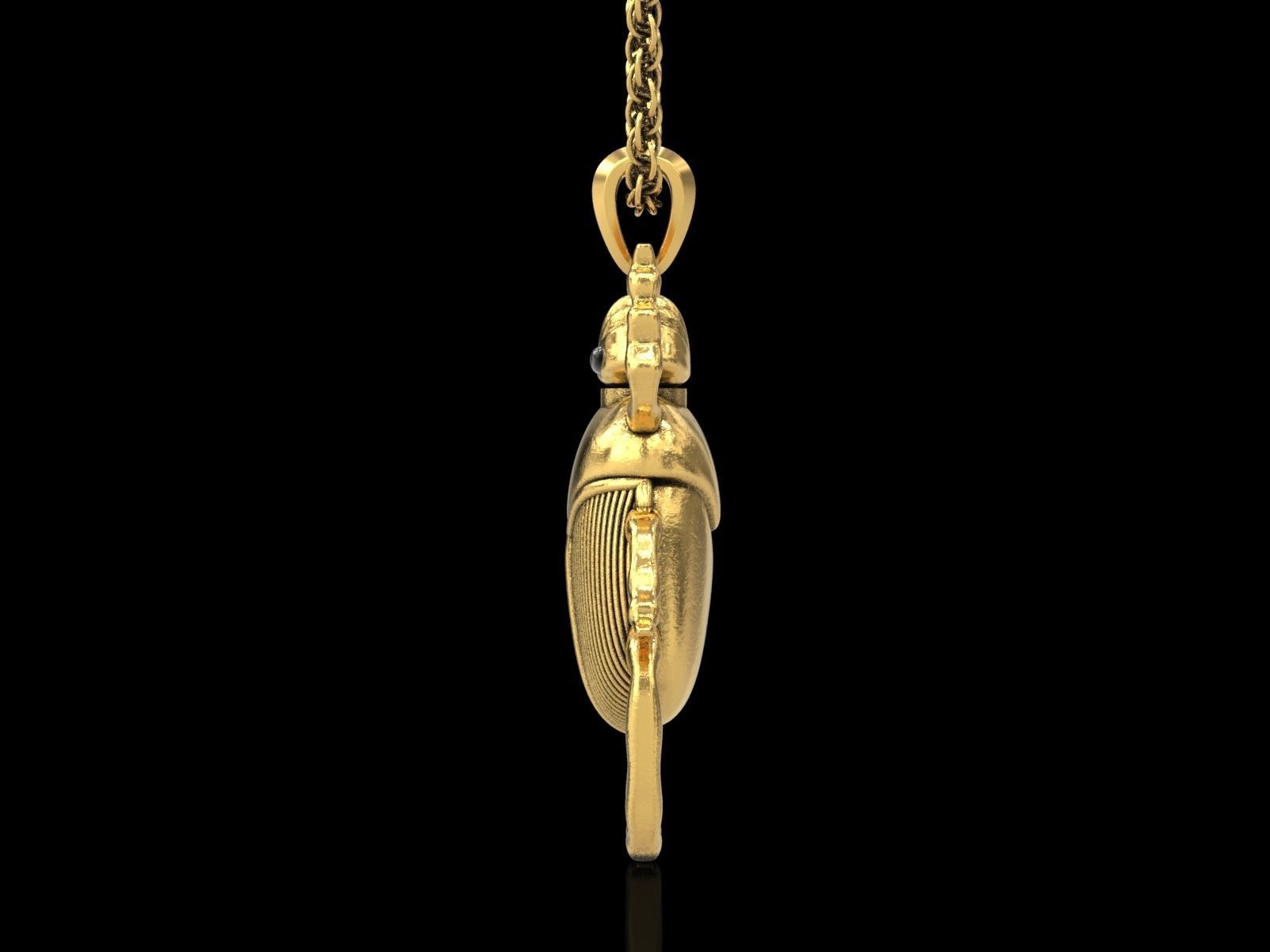 The Scarab Beetle Perfume Bottle Pendant 3D print model_18