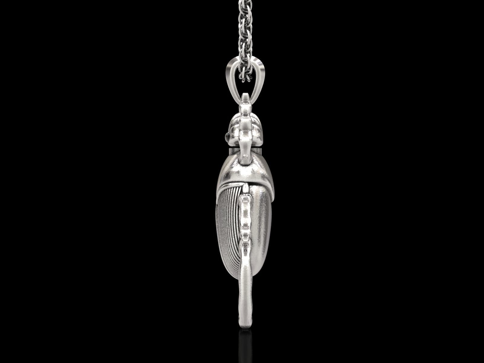 The Scarab Beetle Perfume Bottle Pendant 3D print model_9