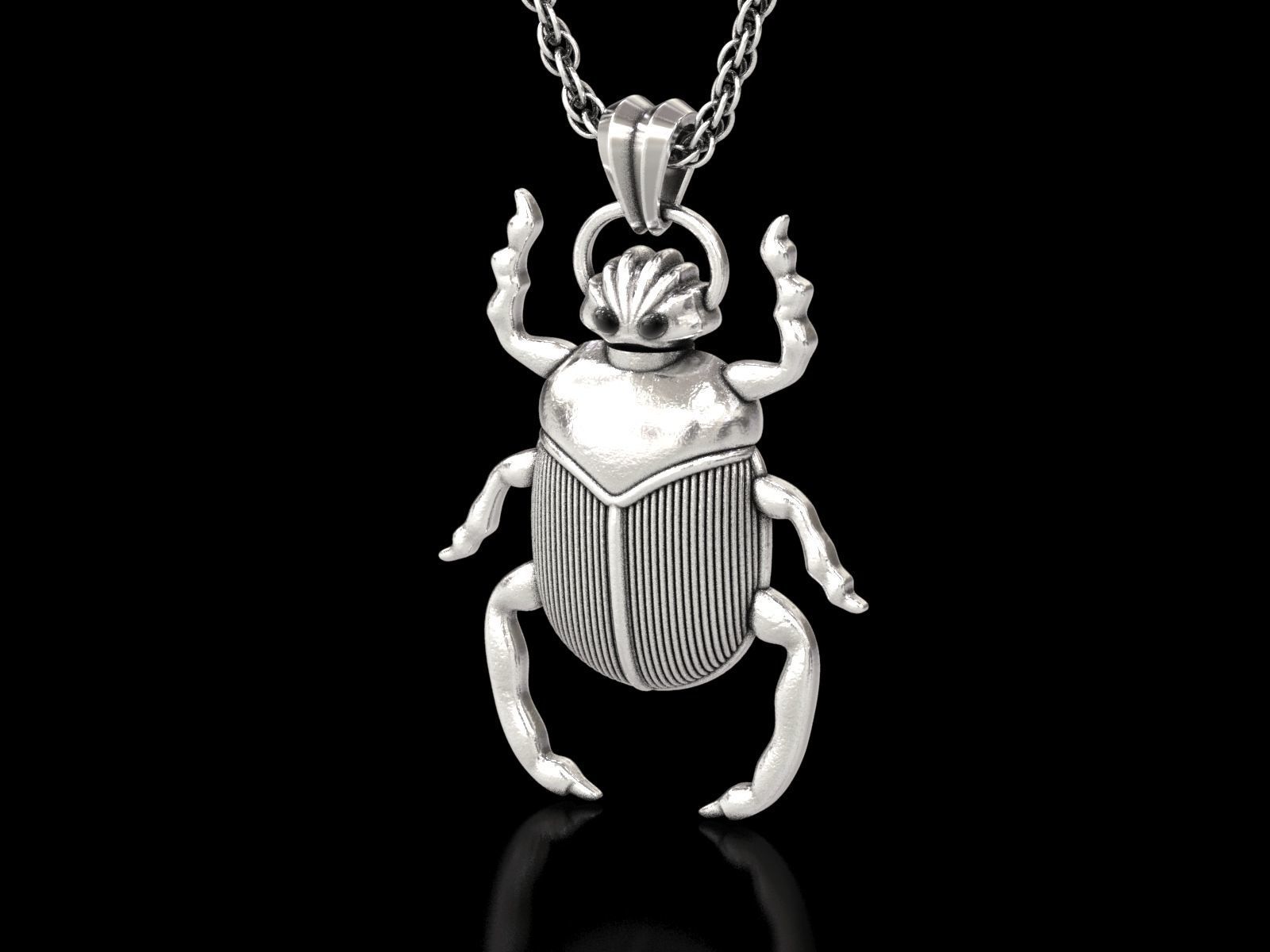 The Scarab Beetle Perfume Bottle Pendant 3D print model_11
