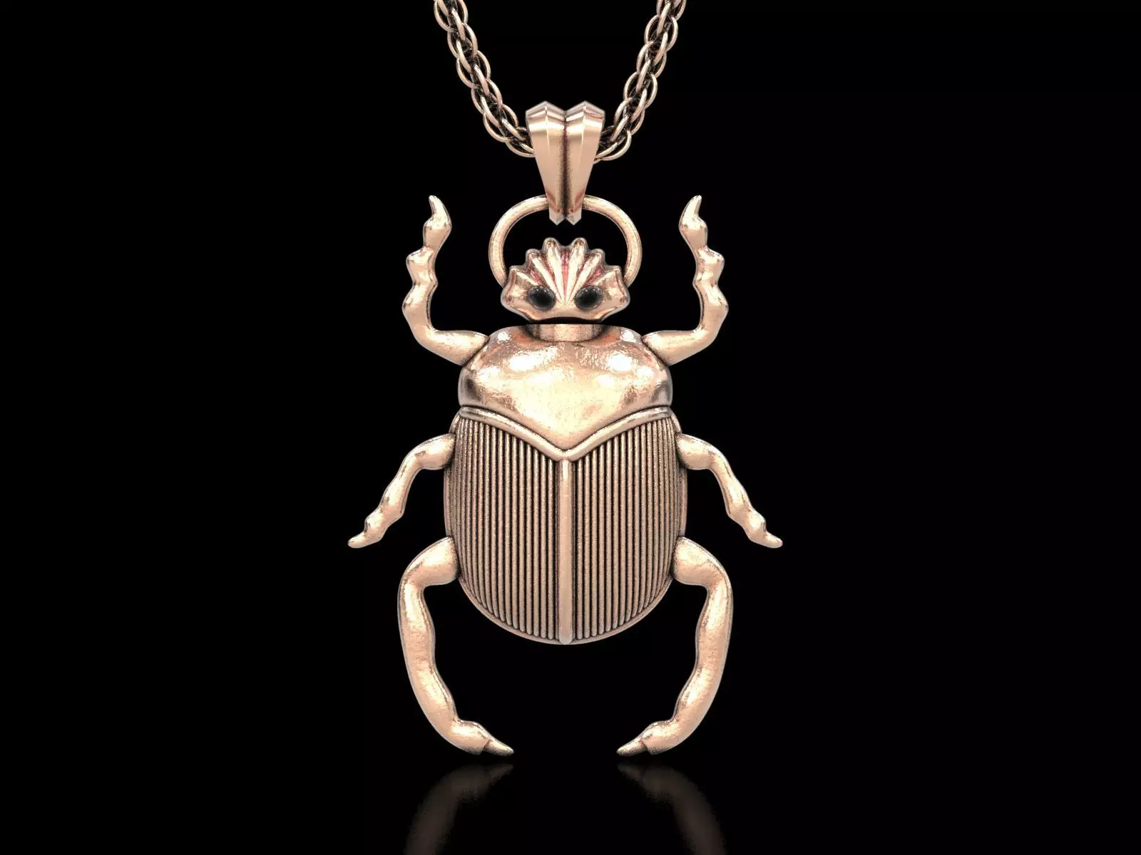 The Scarab Beetle Perfume Bottle Pendant 3D print model_0