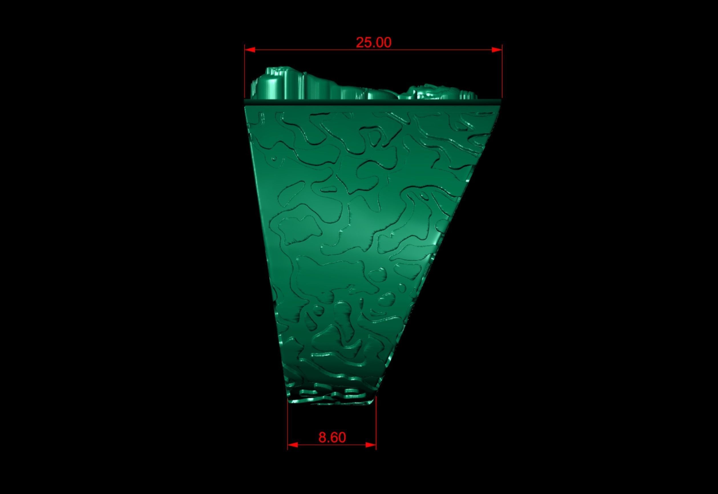 Antique Shiv Ji Ring  3D print model_6