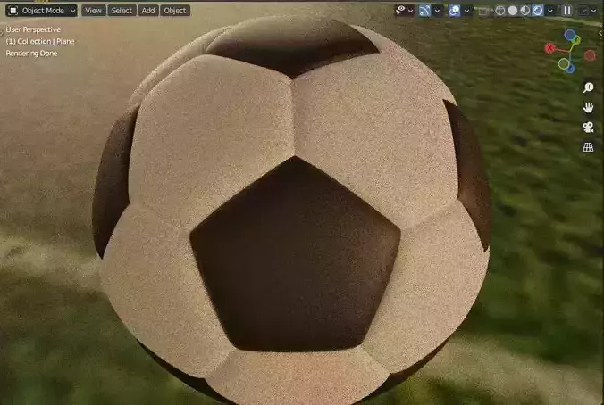 Football ball Free 3D model