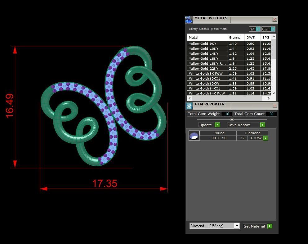 Jewelry Pendant 3D print model_1
