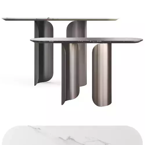 Gabriel Opera Contemporary Oval Console