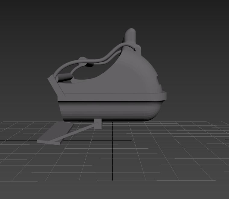 Funfair ride carriage seat theme park seat Fairground 3D print model_2