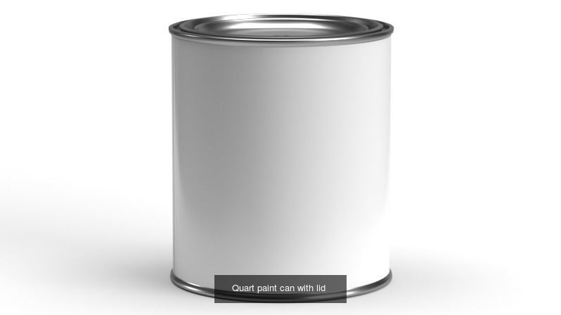 Paint cans with lid 3D Model Collection_4