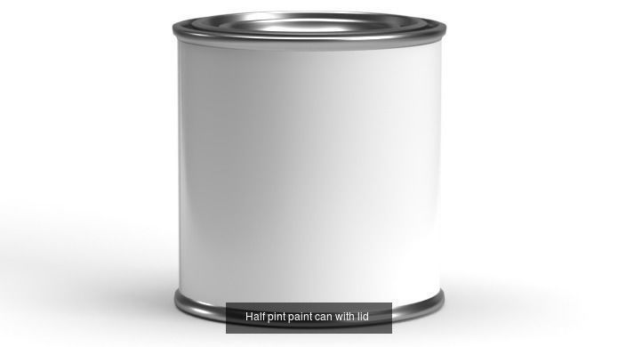 Paint cans with lid 3D Model Collection_9