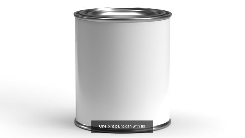 Paint cans with lid 3D Model Collection_3