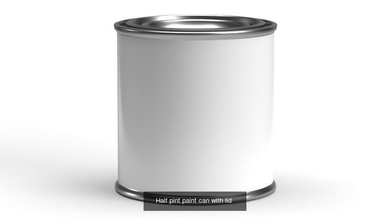 Paint cans with lid 3D Model Collection_2