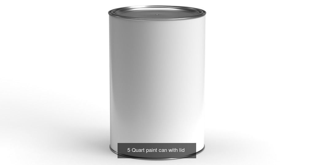 Paint cans with lid 3D Model Collection_7