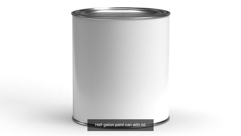 Paint cans with lid 3D Model Collection_5